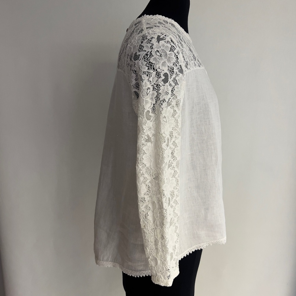 LUNGO L’ARNO Linen Lace Tunic - Picture 4 of 8